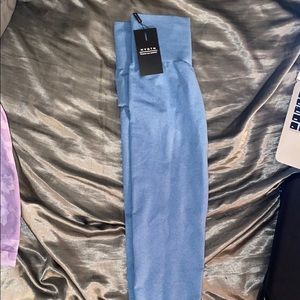 Sky blue NVGTN seamless leggings